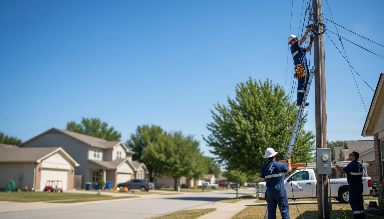 Residential electrician providing installation services in Hellier, KY